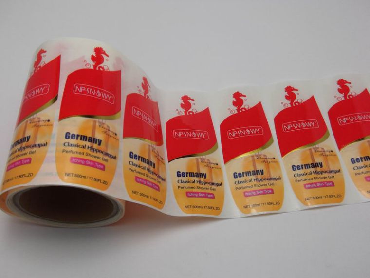 洗發水不干膠標簽